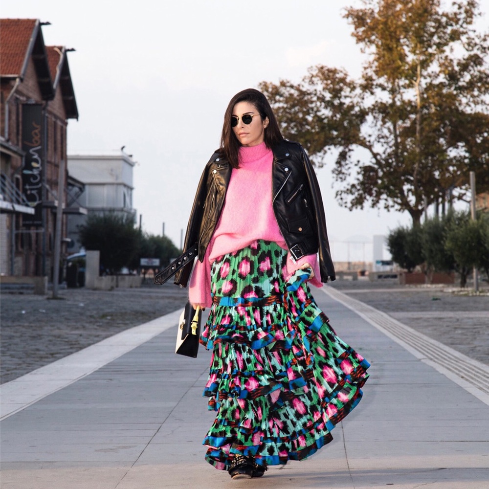 H&M x KENZO Chiffon Skirt